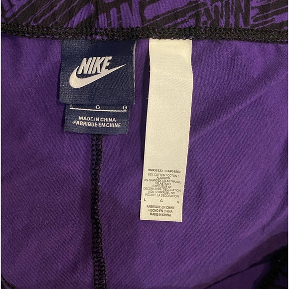 Nike stars athletic leggings size L purple - Picture 4 of 5